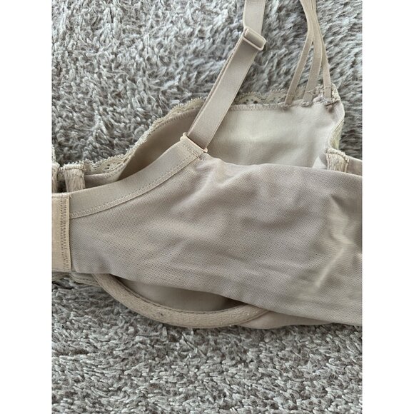 Soma Bra Tan Enticing Lift Balconet Underwire Balconette Stretch 38C - Picture 6 of 11